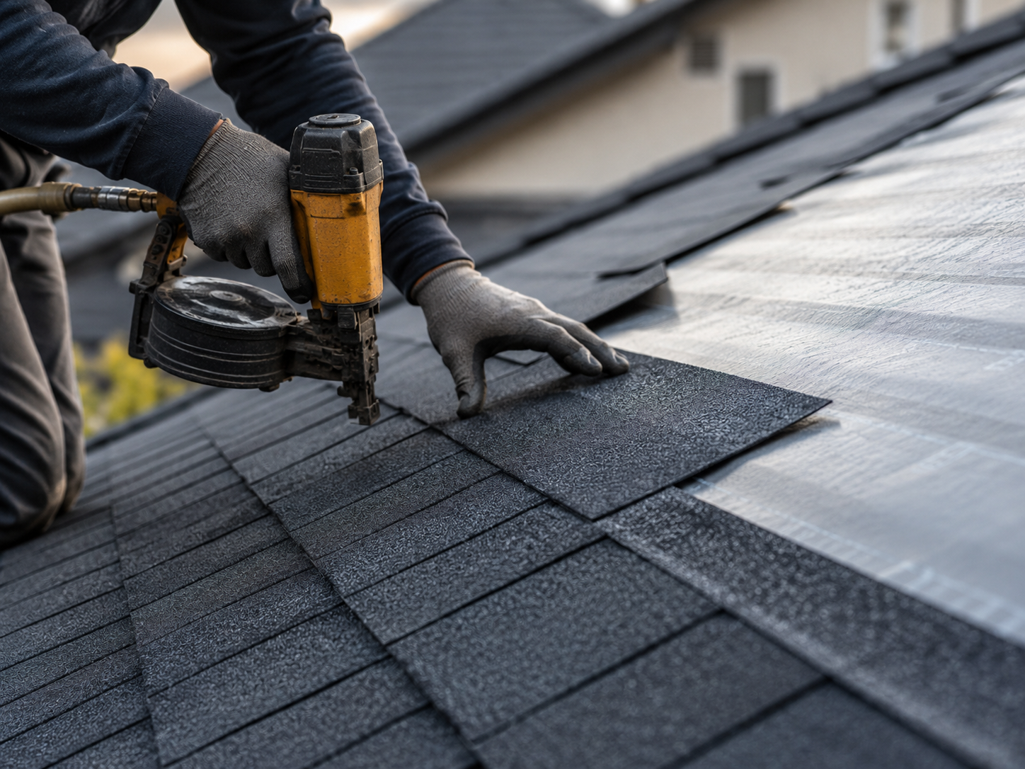 Installing new Colorbond roof sheeting on a Mackay home
